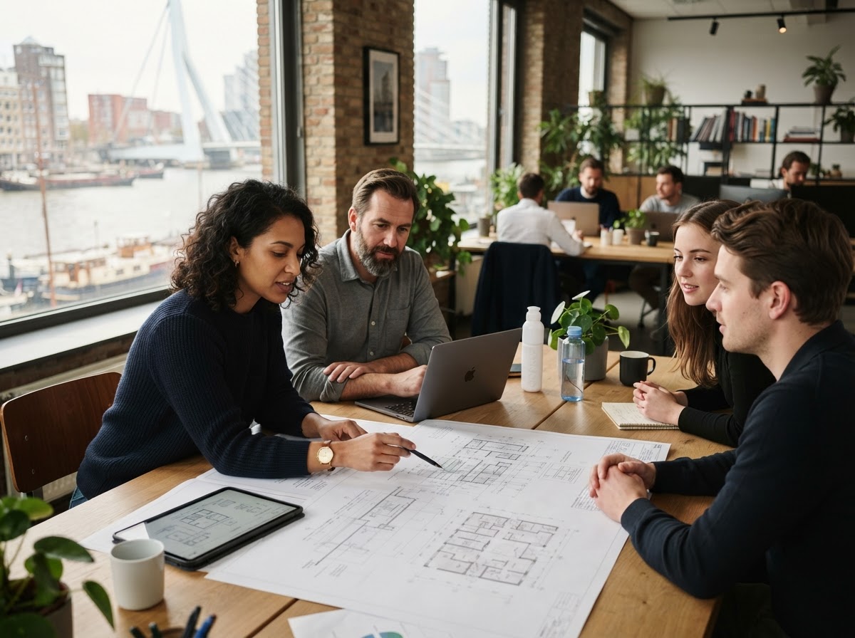 Trouw Bezitheid team aan het werk aan data-analyse modellen